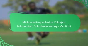 Miehen peitto puolustus: Pelaajien kohtaamiset, Tekniikkakeskeisyys, Viestintä